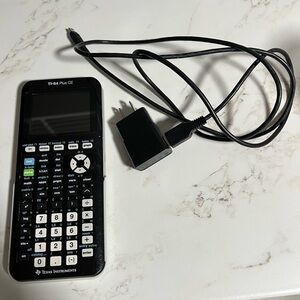 Texas Instruments TI-84 Plus CE Graphing Calculator with Charger - Black